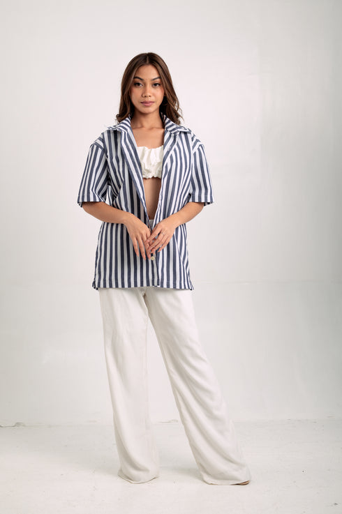 FOR MEN: Beni Button-down Linen Shirt