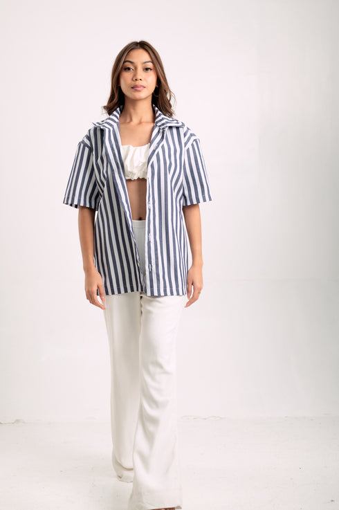 FOR MEN: Beni Button-down Linen Shirt