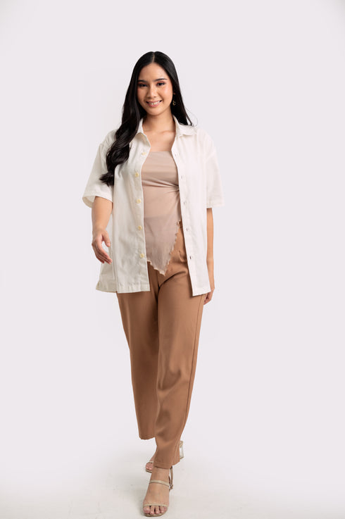 FOR MEN: Beni Button-down Linen Shirt