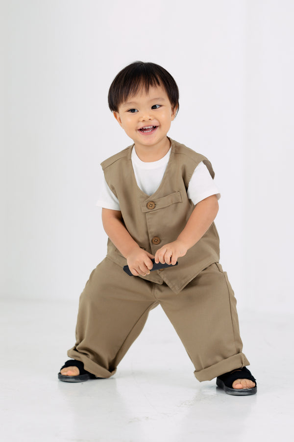 Grey by GS Col 1: Hiroshima Vest and Pants Set