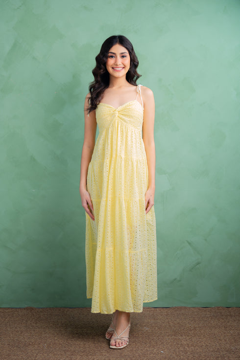 Pre-Holiday: Yarrow Eyelet Maxi Dress