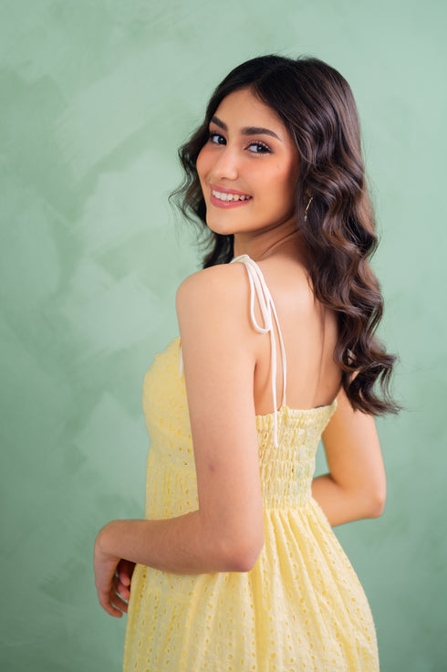 Pre-Holiday: Yarrow Eyelet Maxi Dress