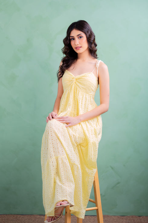 Pre-Holiday: Yarrow Eyelet Maxi Dress