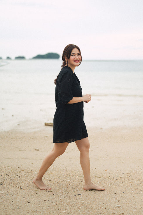 Bela Padilla x Get Spotted: Stella Eyelet Mini Dress