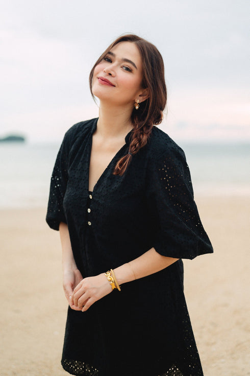 Bela Padilla x Get Spotted: Stella Eyelet Mini Dress