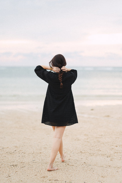 Bela Padilla x Get Spotted: Stella Eyelet Mini Dress