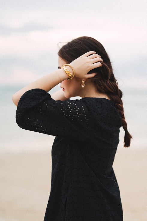 Bela Padilla x Get Spotted: Stella Eyelet Mini Dress