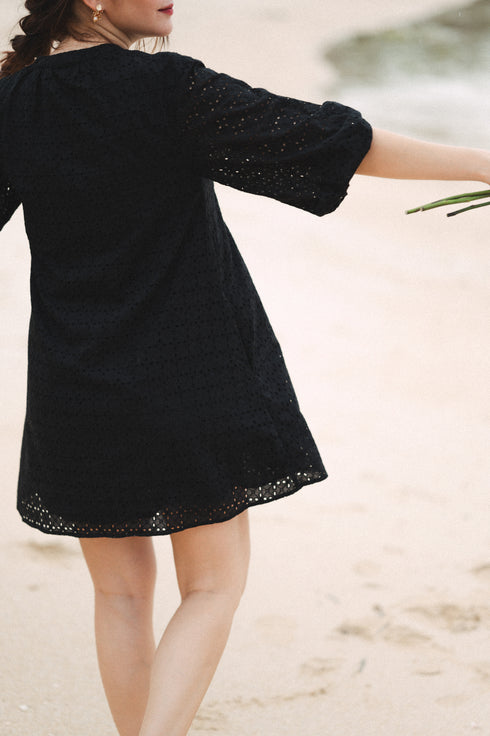 Bela Padilla x Get Spotted: Stella Eyelet Mini Dress