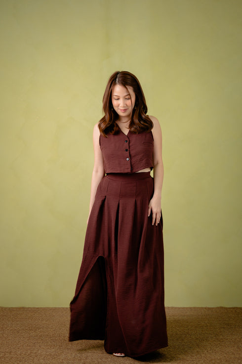 Linen Collection: Alaia Vest and Skirt Set