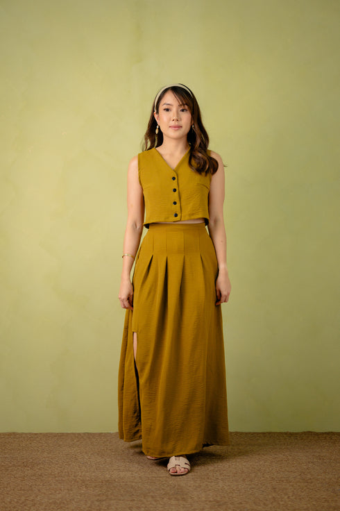 Linen Collection: Alaia Vest and Skirt Set
