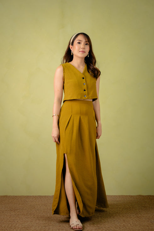 Linen Collection: Alaia Vest and Skirt Set