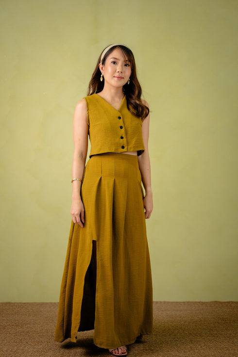 Linen Collection: Alaia Vest and Skirt Set