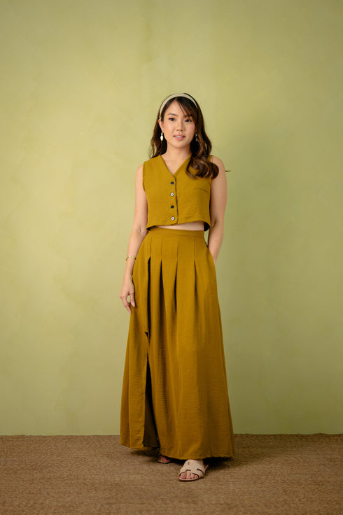 Linen Collection: Alaia Vest and Skirt Set