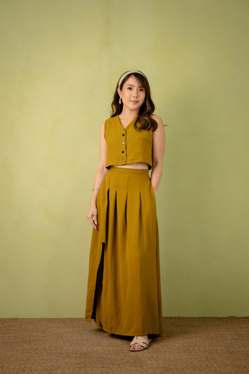 Linen Collection: Alaia Vest and Skirt Set