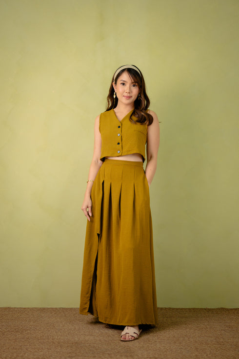 Linen Collection: Alaia Vest and Skirt Set