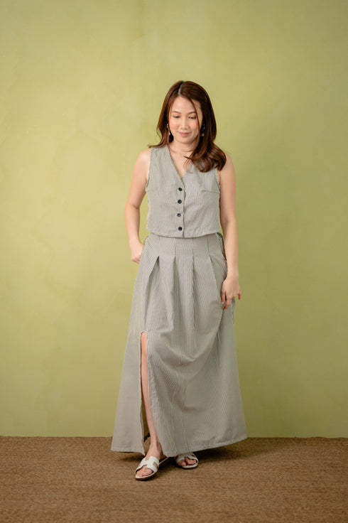 Linen Collection: Kaira Vest and Skirt Set