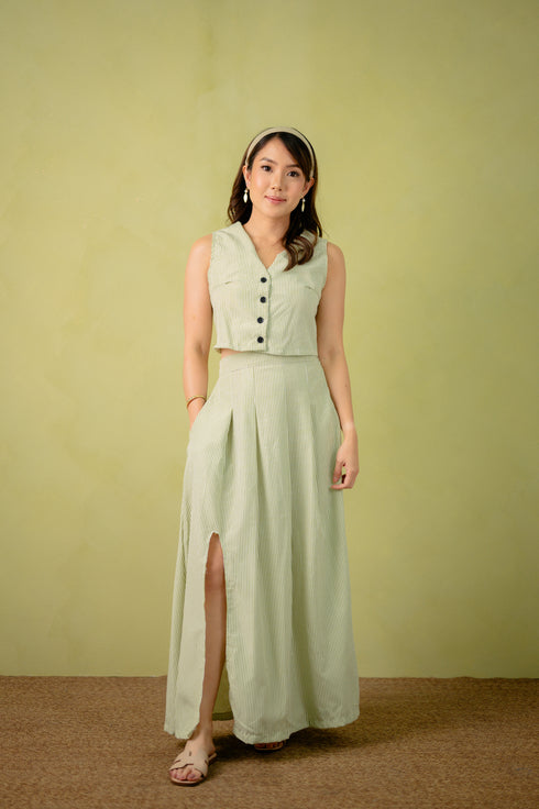 Linen Collection: Kaira Vest and Skirt Set