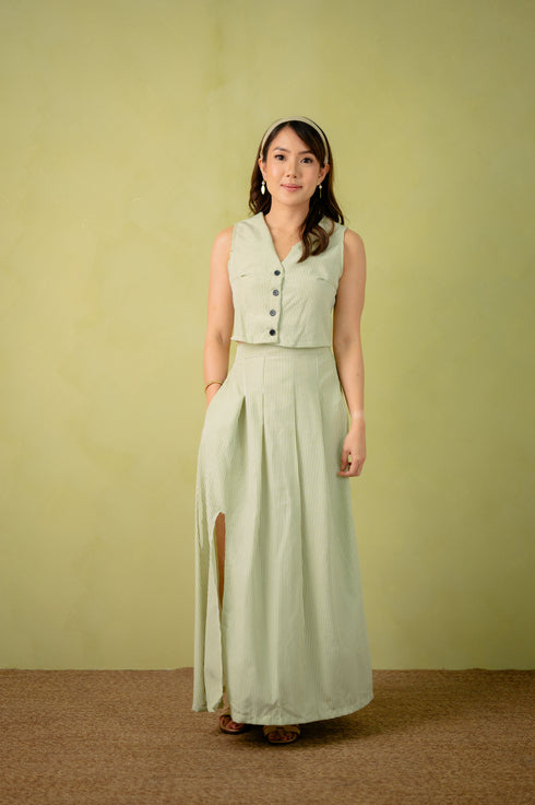 Linen Collection: Kaira Vest and Skirt Set
