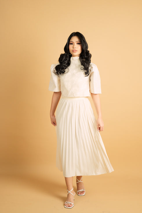 GS Holiday 2024: Crystal Pleated Skirt