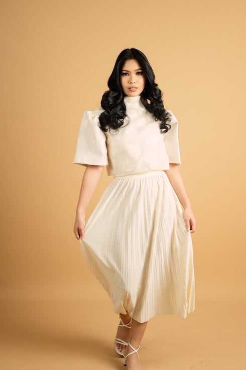 GS Holiday 2024: Crystal Pleated Skirt