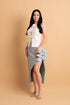 Cocktail: Jisoo Luxurious Skirt in Grey