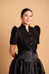 Modern Filipiniana: Nieves Top in Black