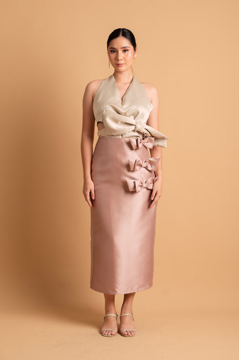 Cocktail: Dalmi Luxurious Skirt in Blush