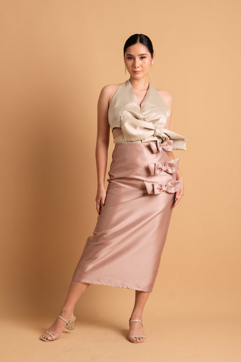 Cocktail: Dalmi Luxurious Skirt in Blush