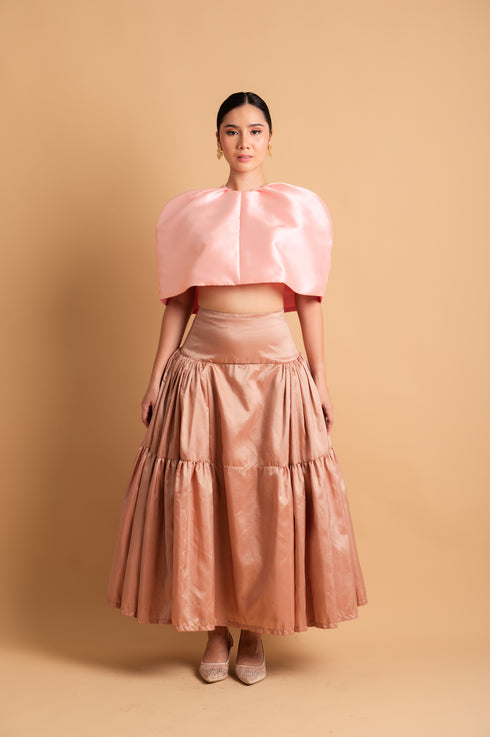 Cocktail: Artie Luxurious Cape Top in Pink