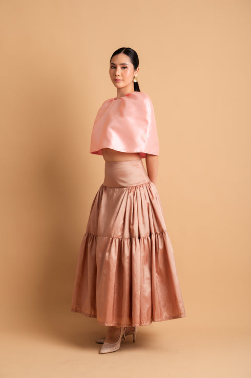 Cocktail: Artie Luxurious Cape Top in Pink