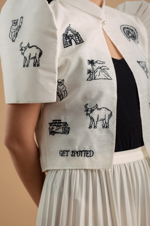 EMGEE by Get Spotted: Modern Filipiniana Luna Bolero for Little GIrls (082525)