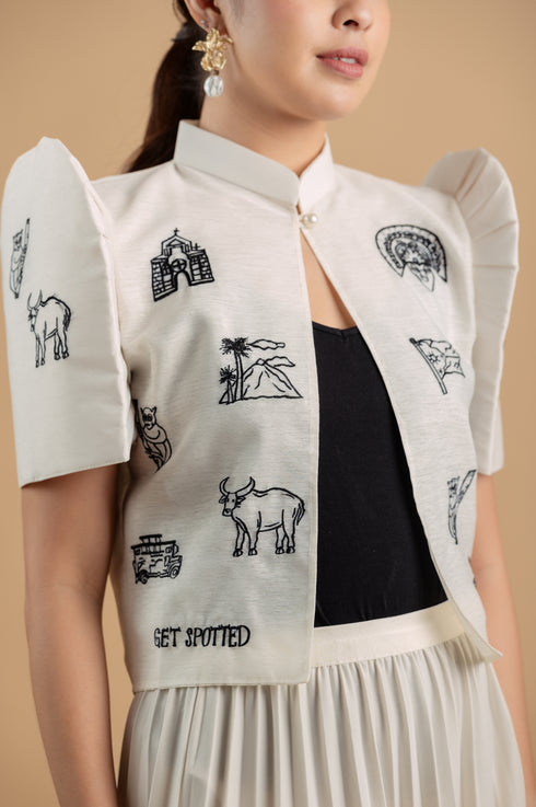 EMGEE by Get Spotted: Modern Filipiniana Luna Bolero for Little GIrls (082525)