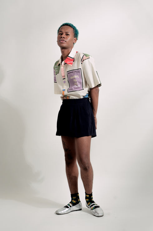 EMGEE by Get Spotted: Isagani Oversized Top in Tatak Pinoy Fabric