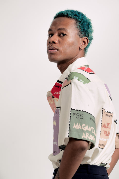 EMGEE by Get Spotted: Isagani Oversized Top in Tatak Pinoy Fabric