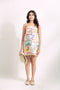 EMGEE by Get Spotted: Shona Mini Dress in Pamana Postmark Fabric