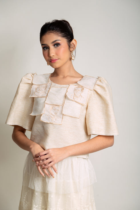 EMGEE by Get Spotted: Leonor Filipiniana Top with National Heroes Embroidery