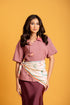 MNL EMGEE by Get Spotted: Vina Lilac Top with Hablon Accent