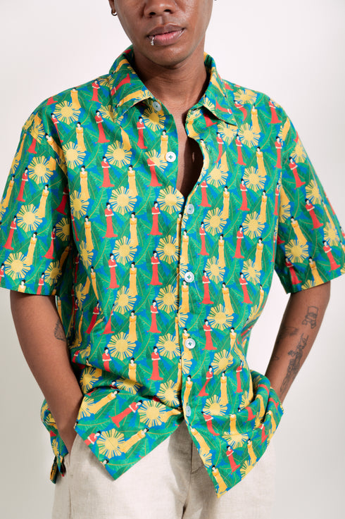 EMGEE by Get Spotted: Beni Buttondown in Marilag Fabric