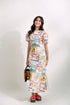 EMGEE by Get Spotted: Katrina Maxi Dress in Pamana Postmark Fabric