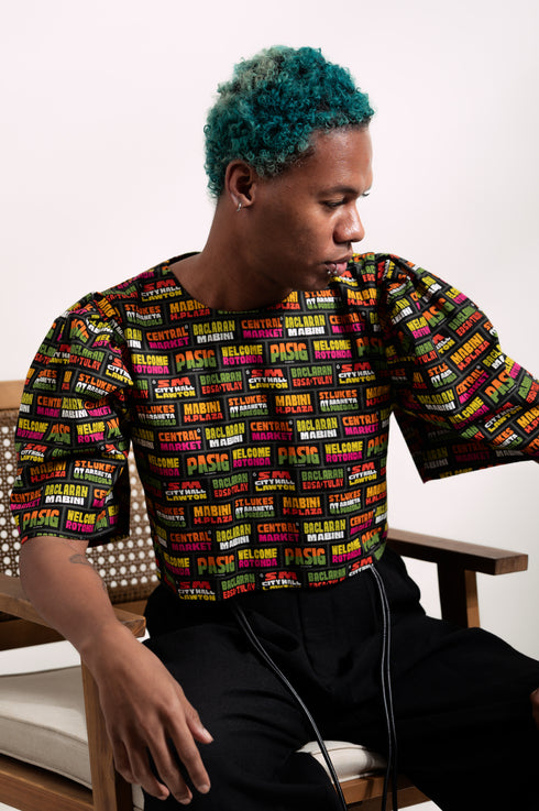 EMGEE by Get Spotted: Gabriela Top in Para Po Fabric