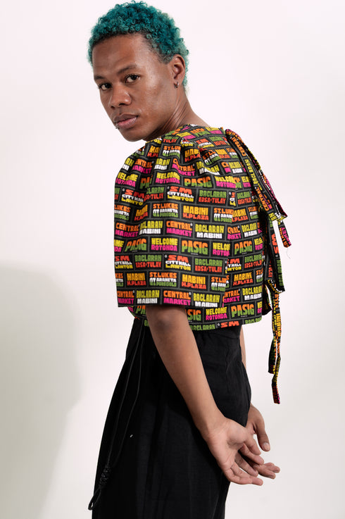 EMGEE by Get Spotted: Gabriela Top in Para Po Fabric