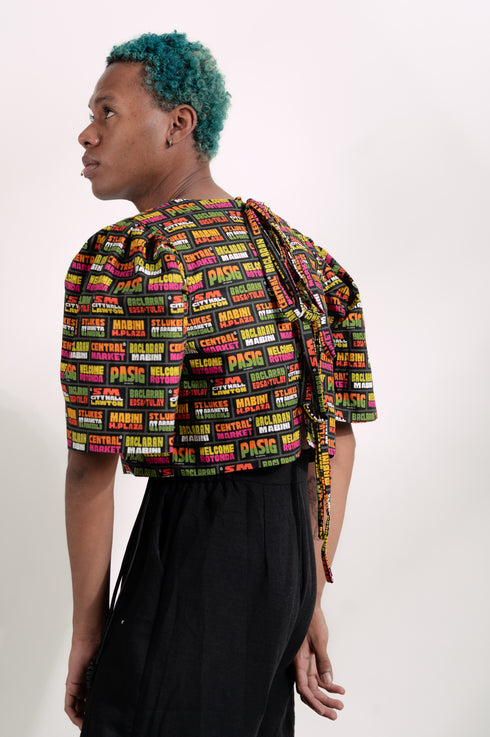 EMGEE by Get Spotted: Gabriela Top in Para Po Fabric