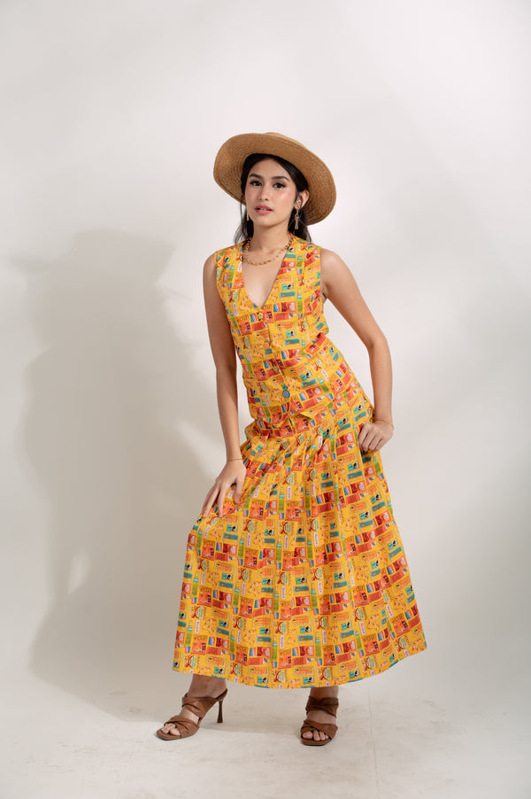 EMGEE by Get Spotted: Gloria Skirt in Batang 90s Fabric