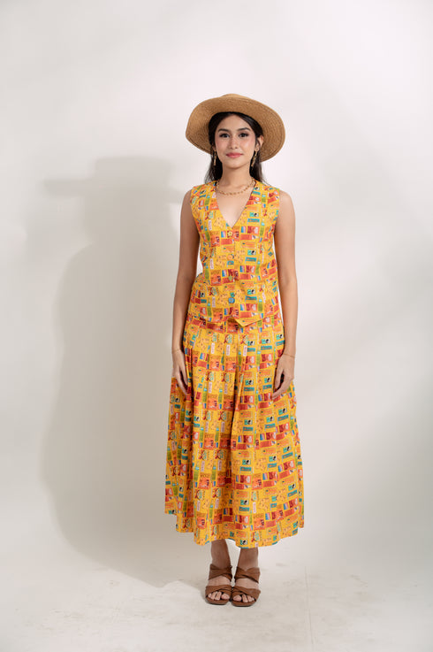 EMGEE by Get Spotted: Gloria Skirt in Batang 90s Fabric