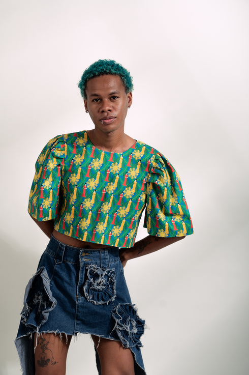 EMGEE by Get Spotted: Gabriela Top in Marilag Fabric