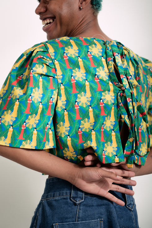 EMGEE by Get Spotted: Gabriela Top in Marilag Fabric