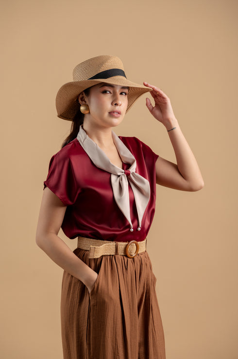 After Six Collection: Salome Scarf Top