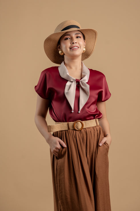 After Six Collection: Salome Scarf Top