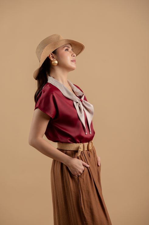 After Six Collection: Salome Scarf Top