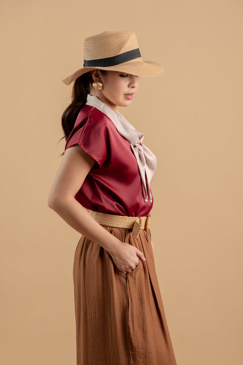 After Six Collection: Salome Scarf Top